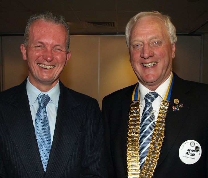 Howard Bell and President Kevin